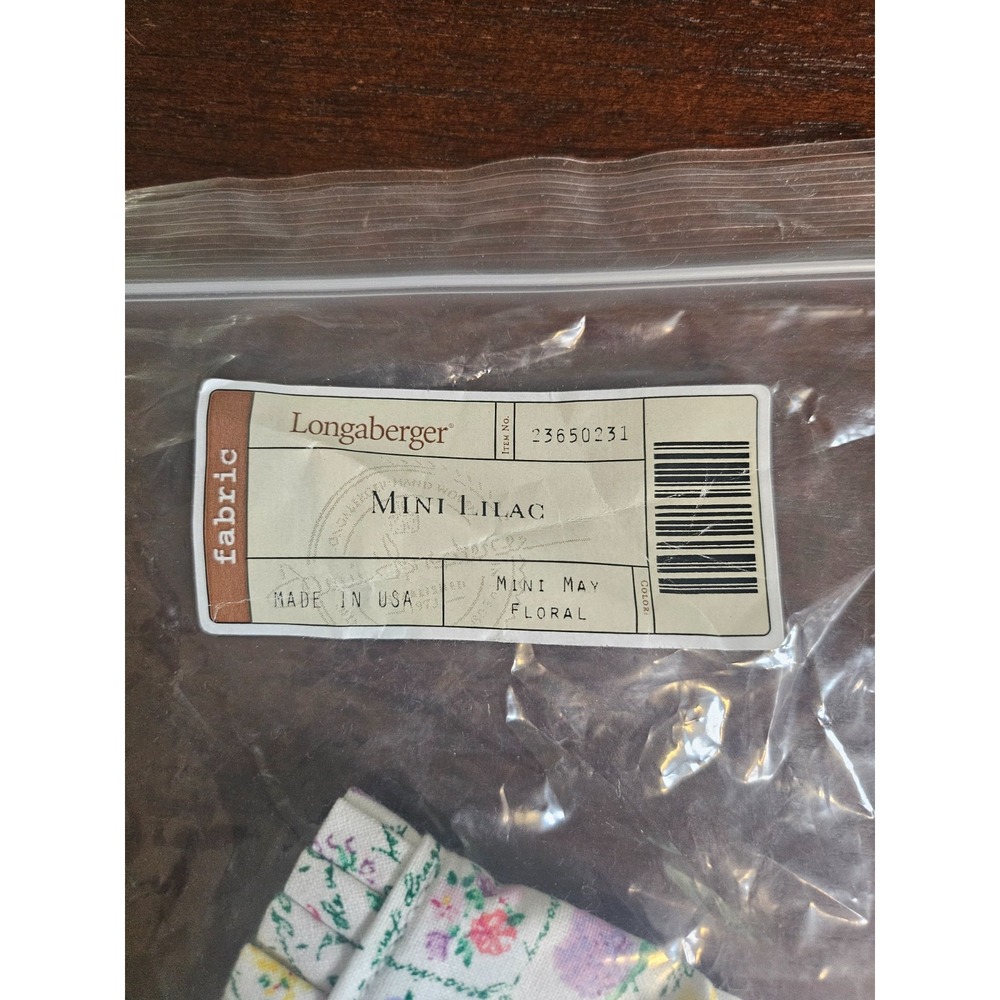 Longaberger Lilac Liner for Mini Lilac May Series Basket NIP